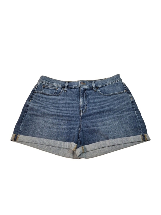 J. Crew Factory Pants - J.Crew Stretch Shorts Womens Size 32 Blue Jean Cuffed NWT 28